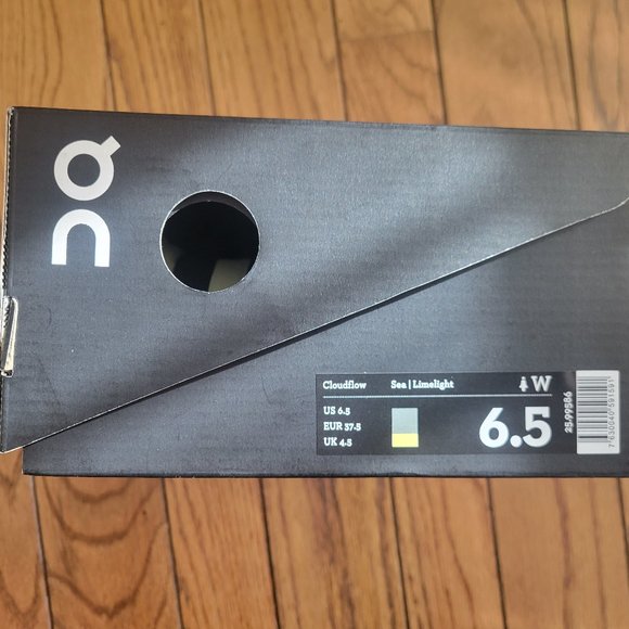 On Running Shoes Cloudflow Sea/Limelight 6.5 - Picture 4 of 5